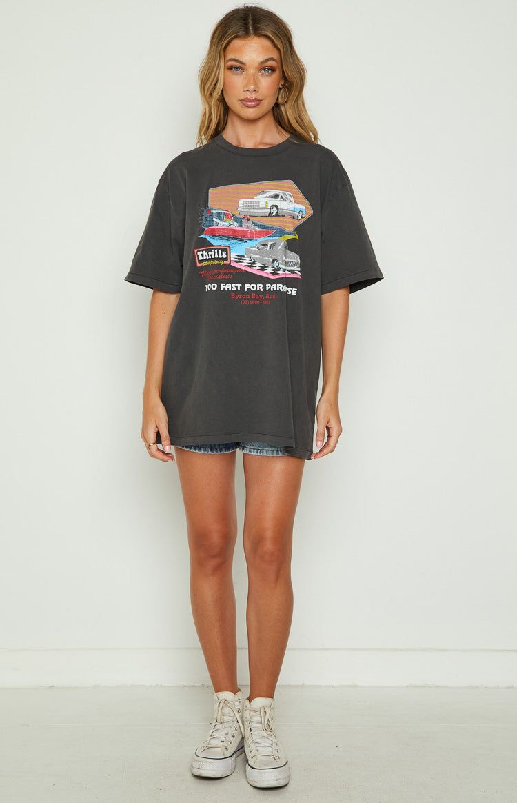 Thrills Speedsters Merch Tee - Merch Black sold by Beginning Boutique product image thumbnail 7