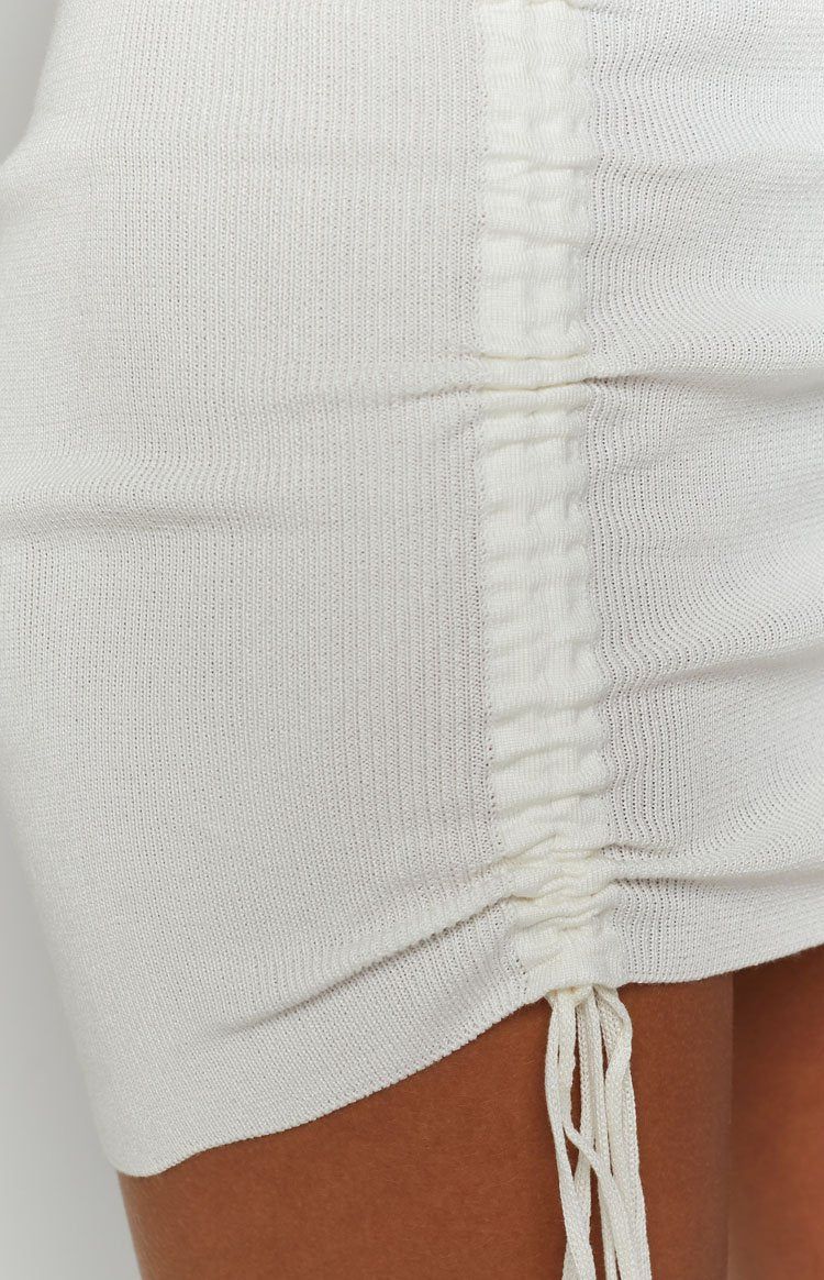 Winehouse Knit Drawstring Skirt White sold by Beginning Boutique product image thumbnail 9