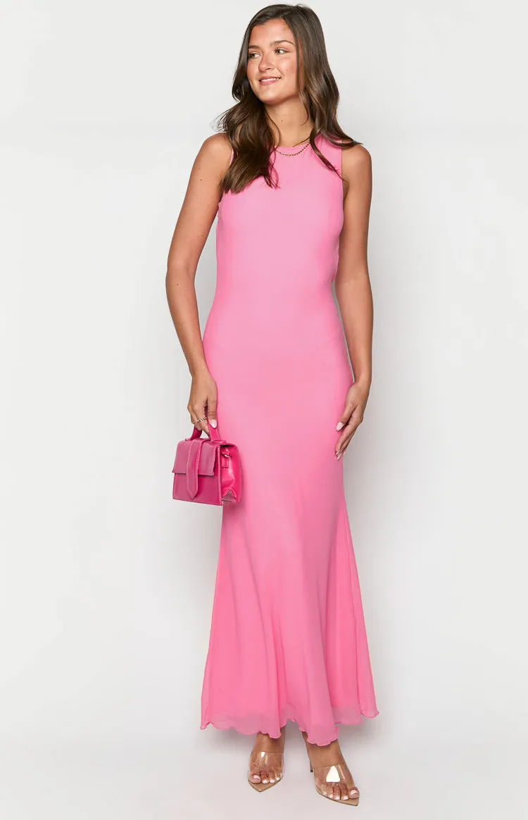 Pemela Pink Maxi Dress sold by Beginning Boutique product image thumbnail 2
