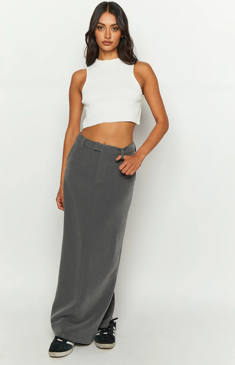 Banksi Grey Maxi Skirt sold by Beginning Boutique product image thumbnail 3