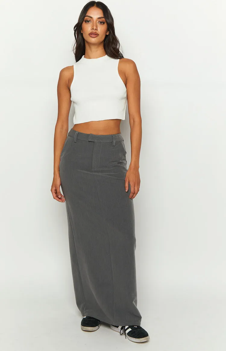 Banksi Grey Maxi Skirt sold by Beginning Boutique product image thumbnail 2