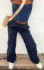Bronx Navy Drawcord Cargo Pants sold by Beginning Boutique