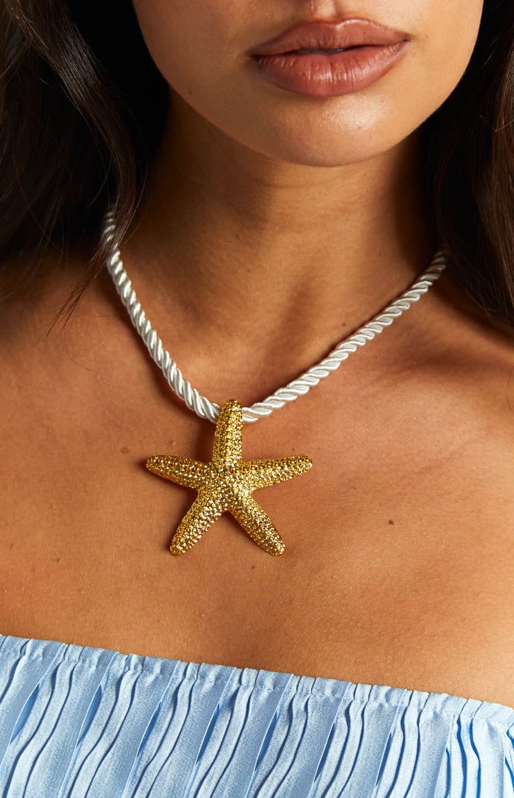 Oceans Jewel Yellow Starfish Pendant Necklace sold by Beginning Boutique product image thumbnail 2