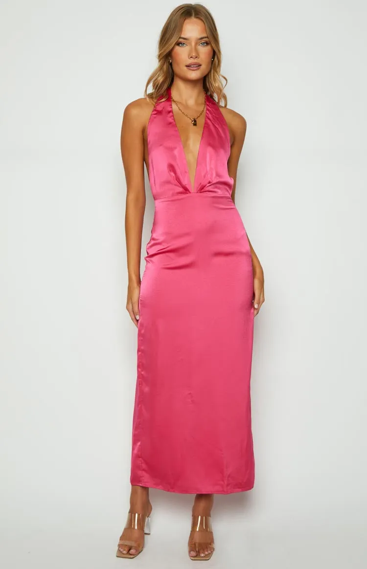 Seattle Pink Halter Formal Dress sold by Beginning Boutique product image thumbnail 3