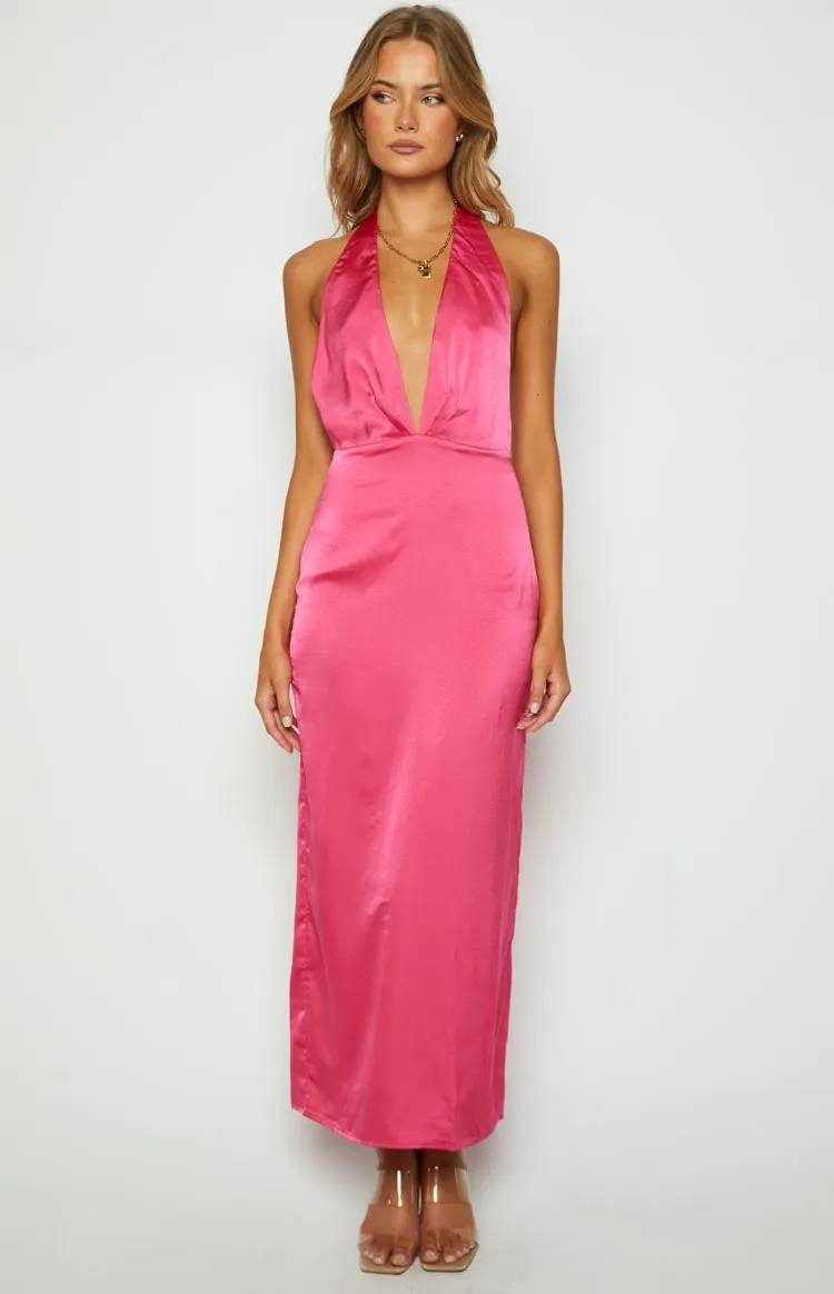 Seattle Pink Halter Formal Dress sold by Beginning Boutique product image thumbnail 5