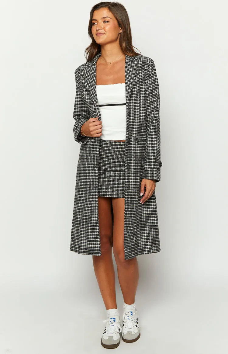 Twilight Grey Plaid Coat sold by Beginning Boutique product image thumbnail 3