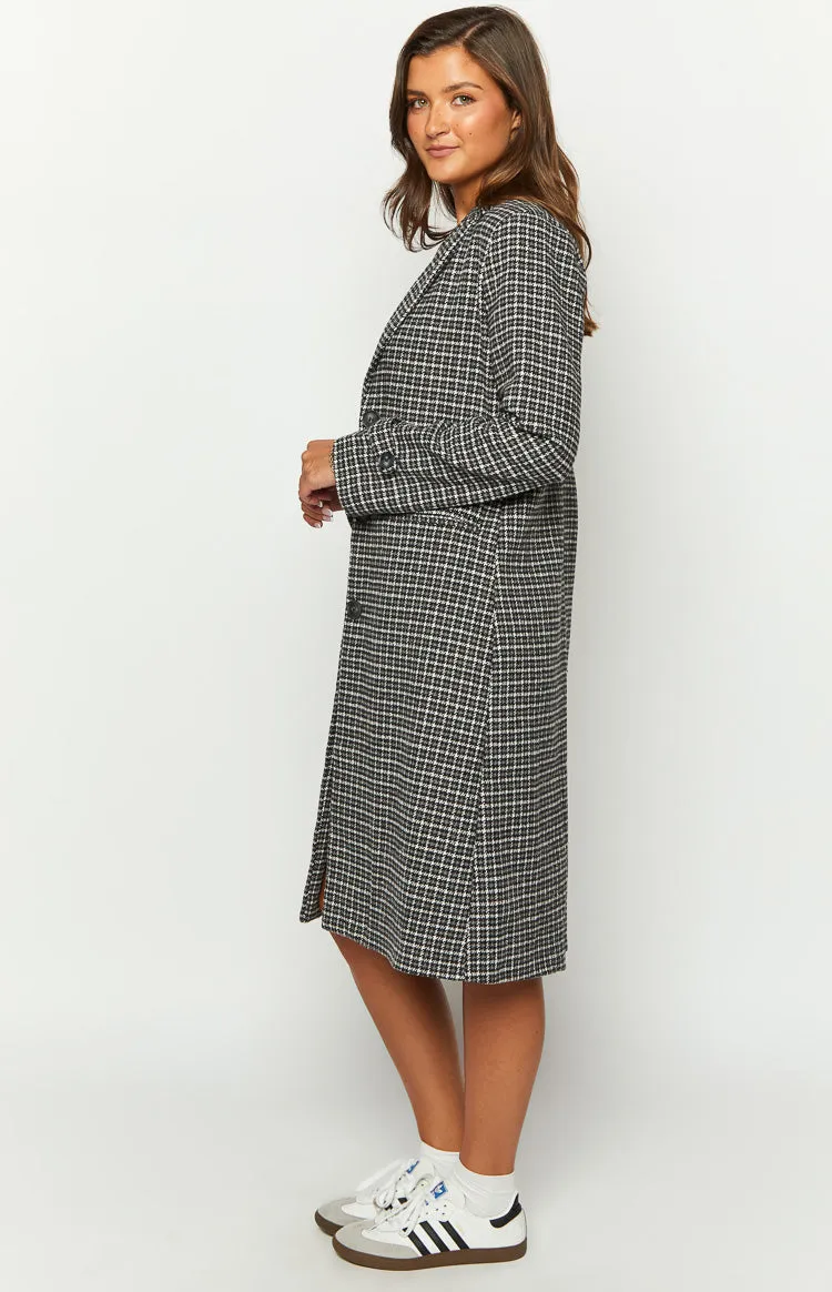 Twilight Grey Plaid Coat sold by Beginning Boutique product image thumbnail 4