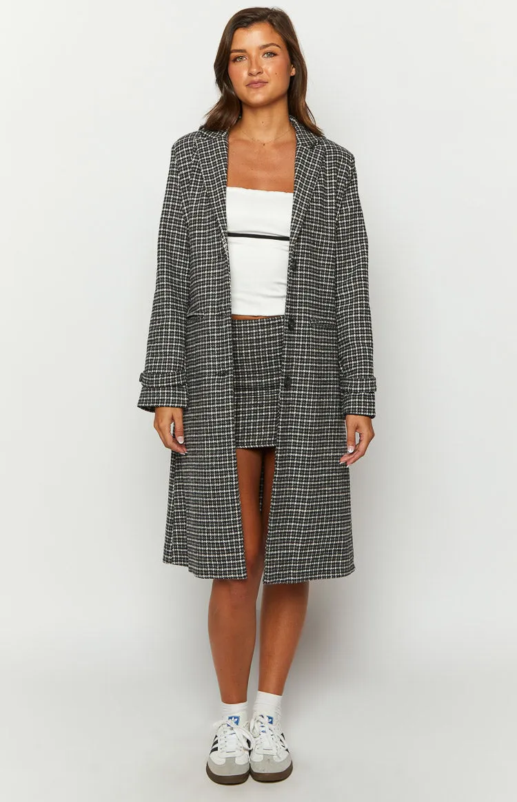 Twilight Grey Plaid Coat sold by Beginning Boutique product image thumbnail 2