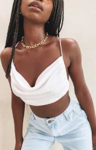 Lioness Born To Be Wild Crop Top White sold by Beginning Boutique