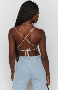 Lioness Born To Be Wild Crop Top White sold by Beginning Boutique
