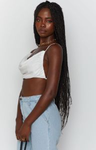 Lioness Born To Be Wild Crop Top White sold by Beginning Boutique