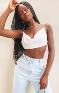 Lioness Born To Be Wild Crop Top White sold by Beginning Boutique