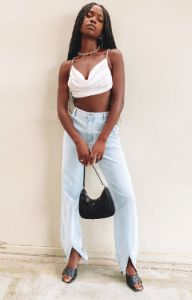 Lioness Born To Be Wild Crop Top White sold by Beginning Boutique
