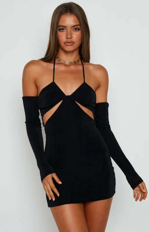 Vegas Black Mini Dress sold by Beginning Boutique