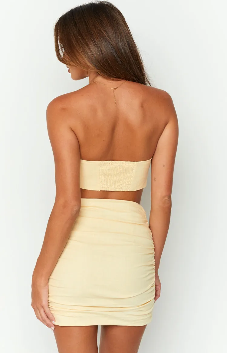 Adrienne Beige Mini Skirt sold by Beginning Boutique product image thumbnail 5