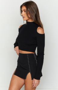 Cynthia Black Long Sleeve Top sold by Beginning Boutique