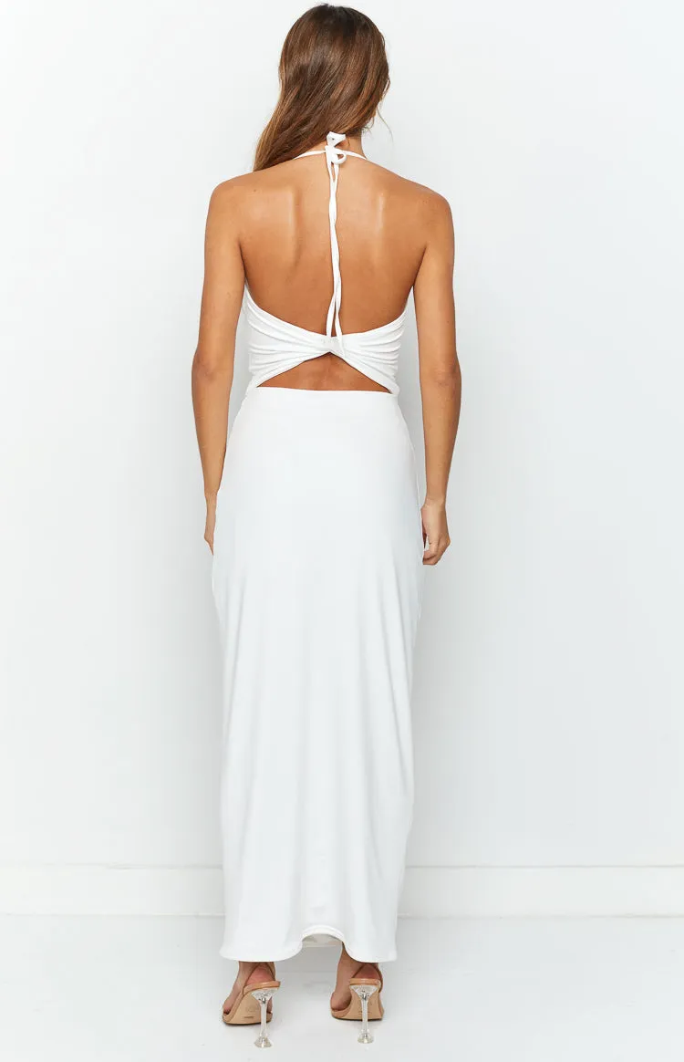 Harpur White Cut Out Midi Dress sold by Beginning Boutique product image thumbnail 5