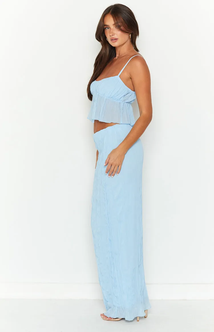 The Moment Blue Maxi Skirt sold by Beginning Boutique product image thumbnail 4