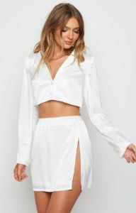 Hendra White Mini Skirt sold by Beginning Boutique