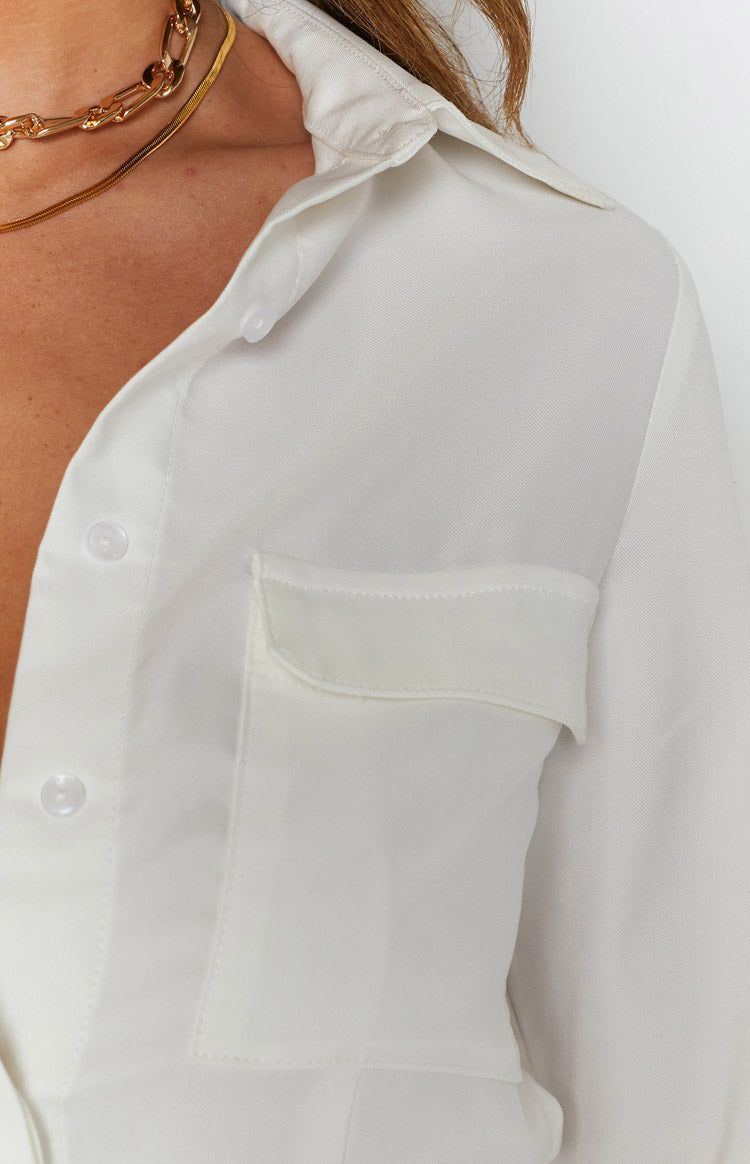 Broken Heart Shirt Dress White sold by Beginning Boutique product image thumbnail 10