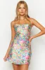 Come and Get It Pink Floral Mini Dress sold by Beginning Boutique