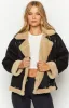 Calliope Black Aviator Jacket sold by Beginning Boutique