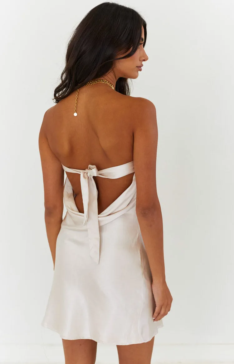 Ellie Cream Mini Dress sold by Beginning Boutique product image thumbnail 5