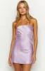Ellie Lilac Strapless Mini Dress sold by Beginning Boutique