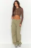 Camie Mocha Long Sleeve Rib Top sold by Beginning Boutique