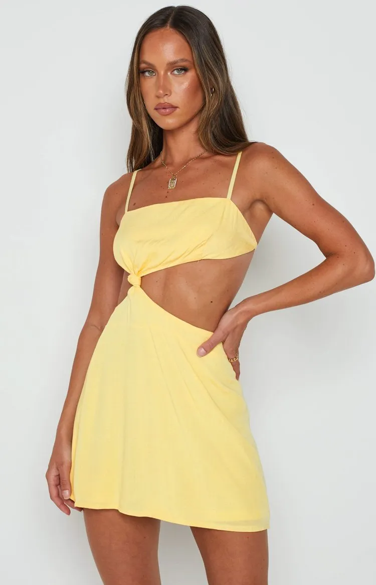 Tao Yellow Mini Dress sold by Beginning Boutique product image thumbnail 3
