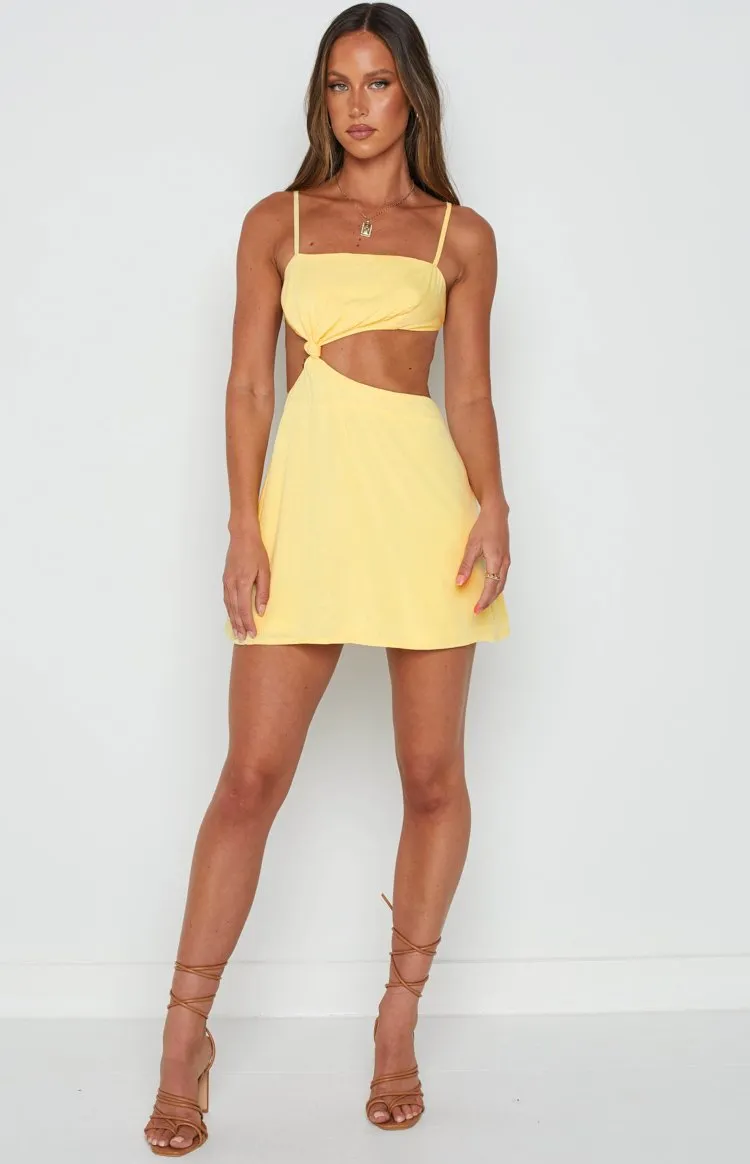 Tao Yellow Mini Dress sold by Beginning Boutique product image thumbnail 2
