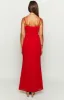 Nahanee Red Ruffle Maxi Dress sold by Beginning Boutique