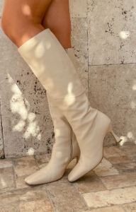Tony Bianco Fantasy Vanilla Nappa Calf Boots sold by Beginning Boutique