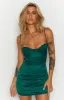 Trouble Emerald Mini Dress sold by Beginning Boutique