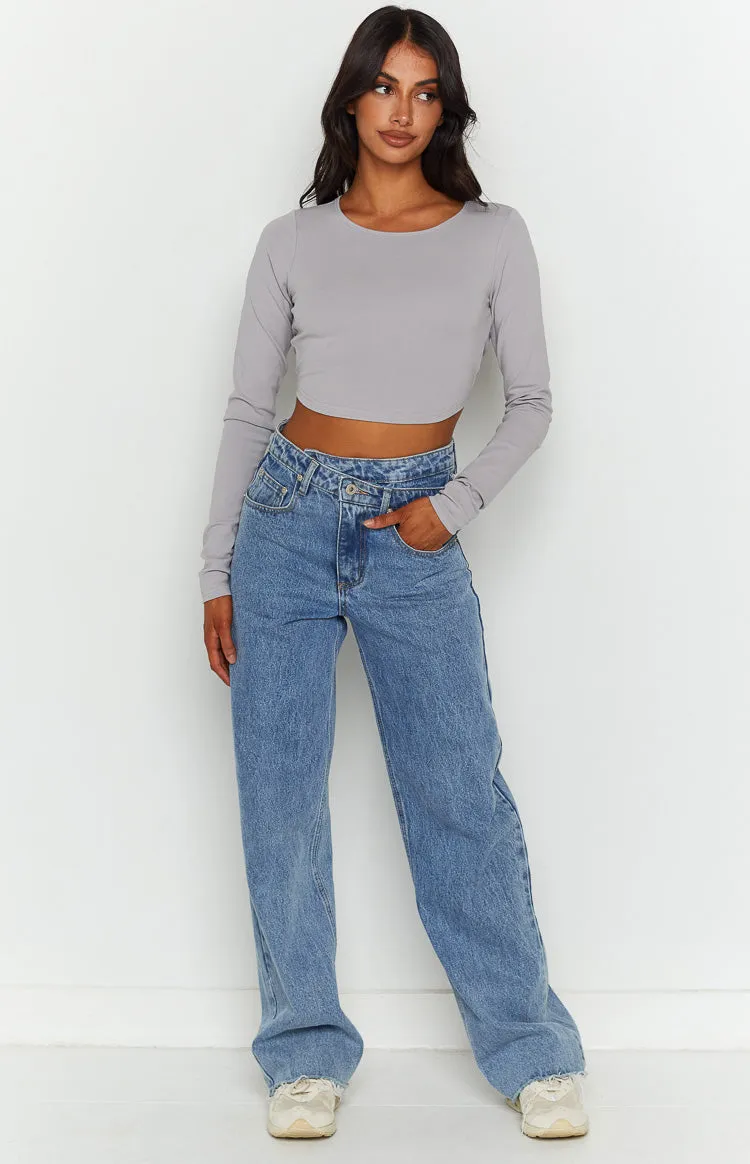 Milja Grey Open Back Top sold by Beginning Boutique product image thumbnail 4