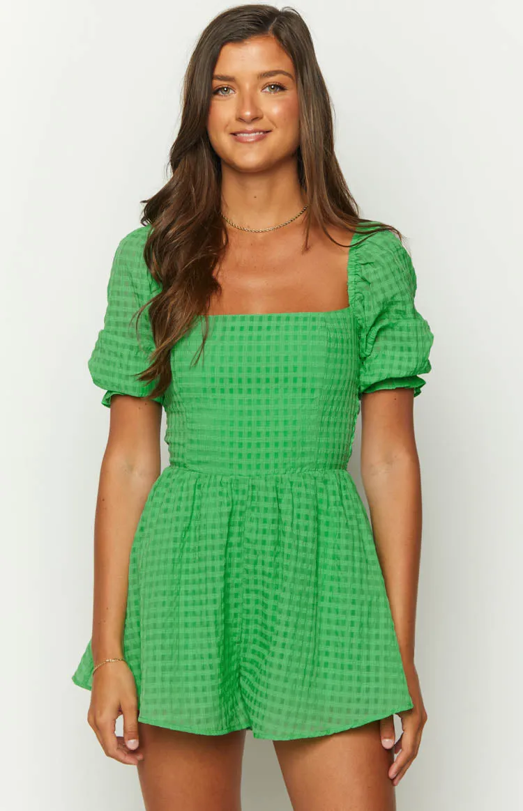 Delilah Green Playsuit sold by Beginning Boutique product image thumbnail 2
