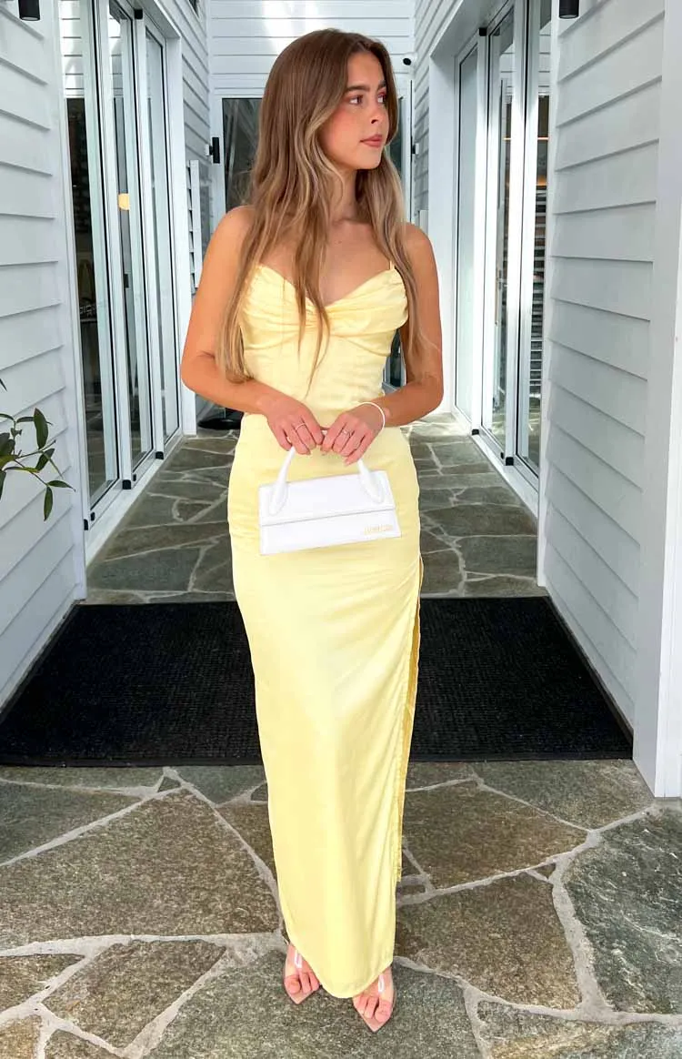 Honey Yellow Maxi Dress sold by Beginning Boutique