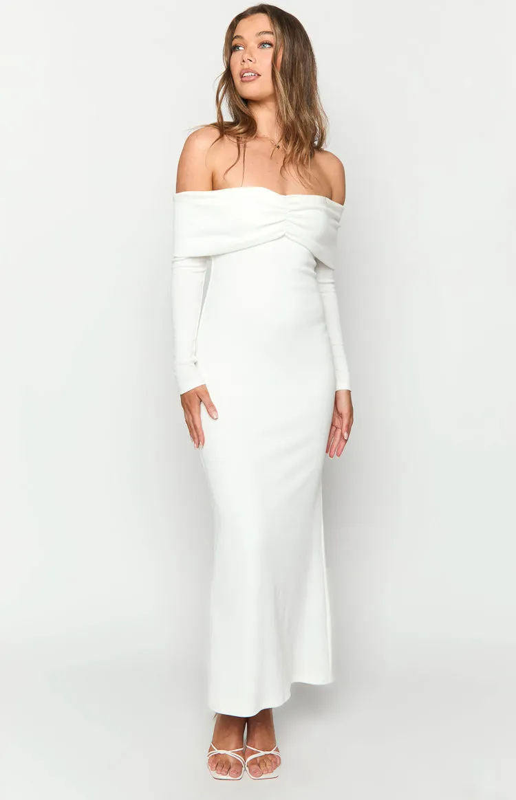 Tuesday White Long Sleeve Maxi Dress sold by Beginning Boutique product image thumbnail 3