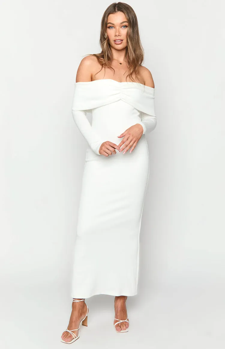 Tuesday White Long Sleeve Maxi Dress sold by Beginning Boutique product image thumbnail 2