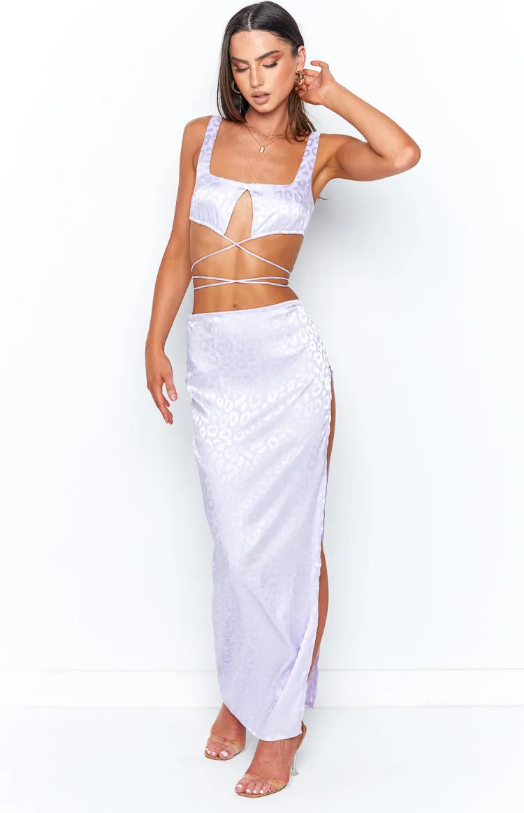 Maisie Lilac Midi Skirt sold by Beginning Boutique product image thumbnail 3