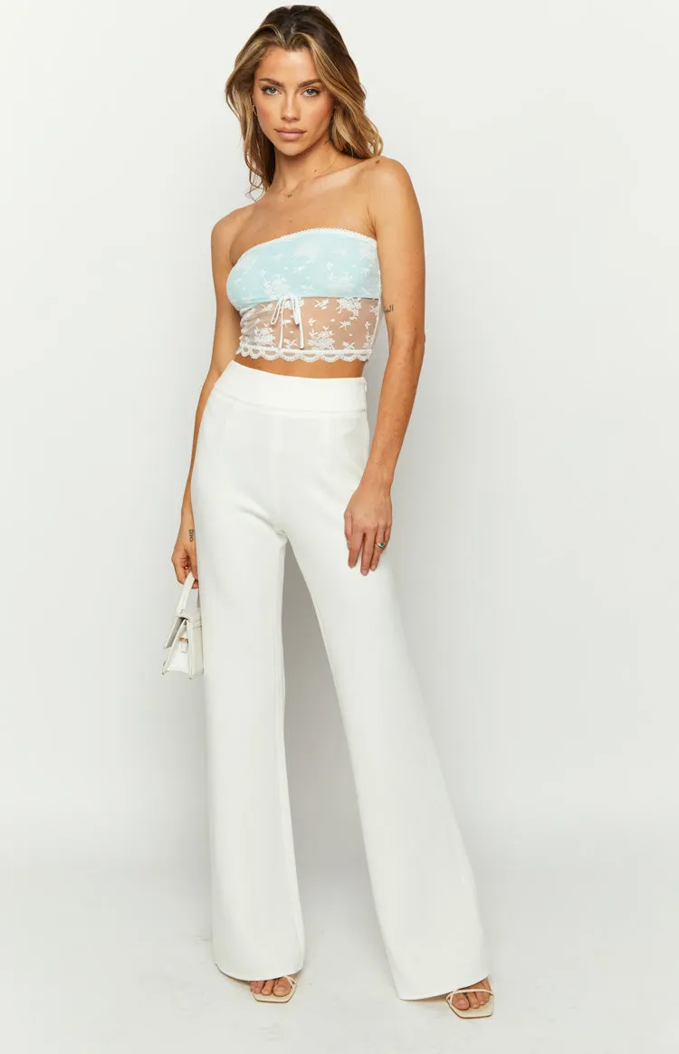 Kasy White Lace Tube Top sold by Beginning Boutique product image thumbnail 3