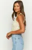 Whitney Cream Crop Top sold by Beginning Boutique