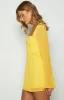 Lucy Yellow Long Sleeve Mini Dress sold by Beginning Boutique