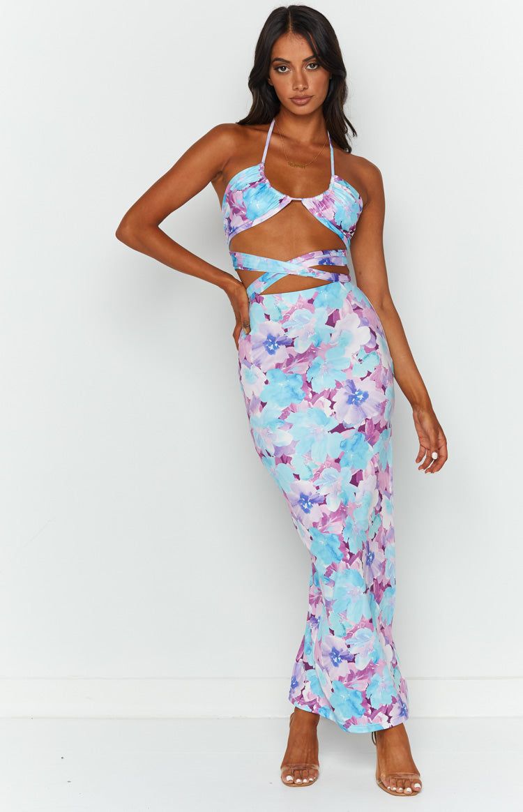 Niomi Floral Midi Skirt sold by Beginning Boutique