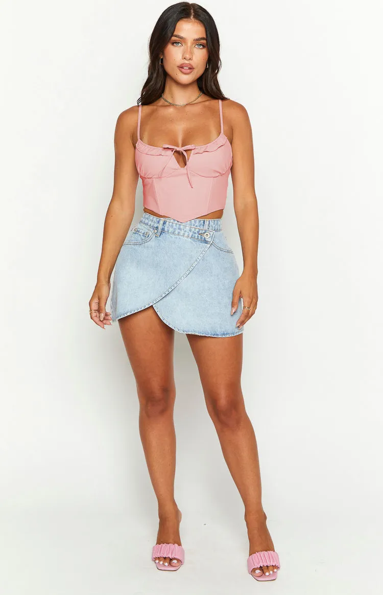 Aria Pink Corset Top sold by Beginning Boutique product image thumbnail 2