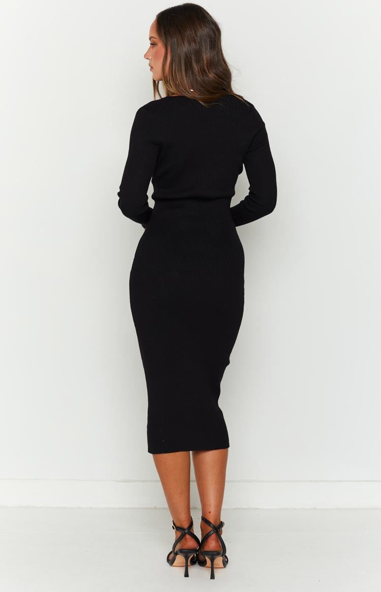 Hettie Black Midi Dress sold by Beginning Boutique product image thumbnail 5