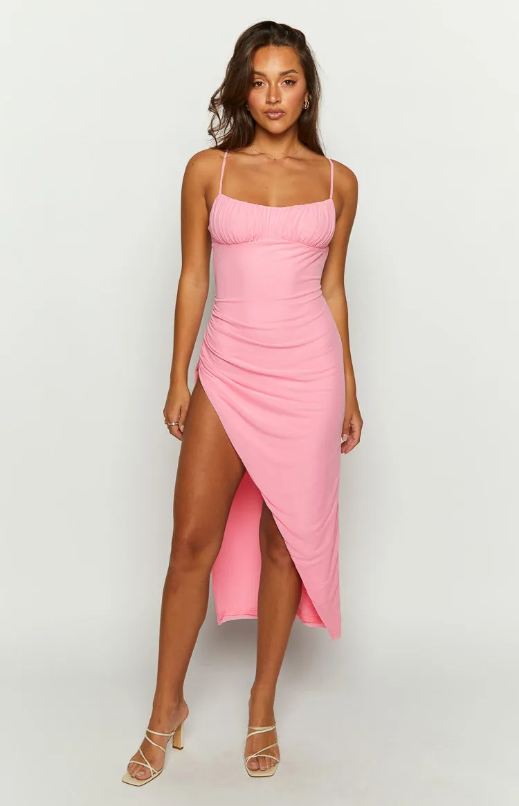 Elister Pink Maxi Dress sold by Beginning Boutique product image thumbnail 5