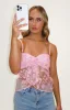 Isabella Pink Sequin Strapless Top sold by Beginning Boutique