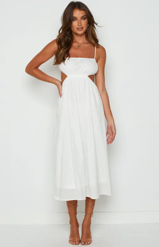 Iver Cut Out Dress White sold by Beginning Boutique