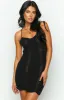 Haisley Black Knit Mini Dress sold by Beginning Boutique